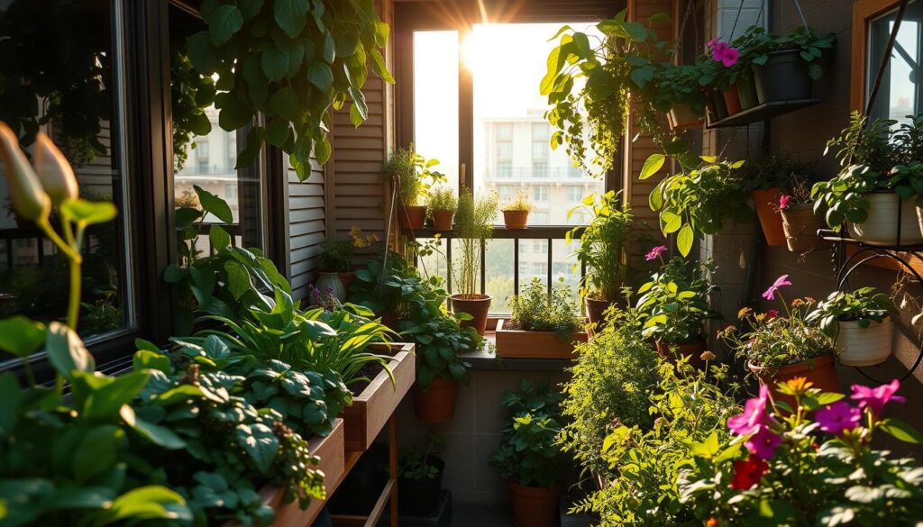 exemplos-de-mini-hortas-1024x585 Mini Hortas de Apartamento: Dicas para Cultivar Alimentos Orgânicos