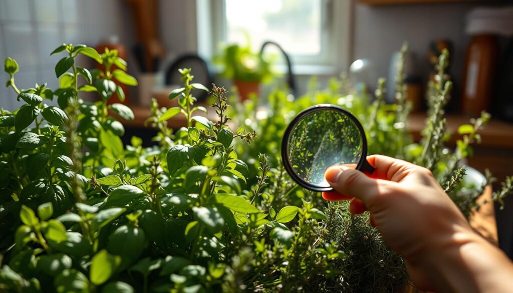 monitoramento-do-crescimento-das-ervas-aromaticas-1024x585 Como Criar um Jardim de Ervas Aromáticas na Sua Cozinha