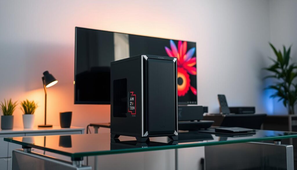 A-sleek-and-versatile-PC-setup-on-a-modern-glass-desk-illuminated-by-soft-natural-lighting-1024x585 Build AMD com Ryzen 7 para Edição de Vídeo + Games por R$ 6.000