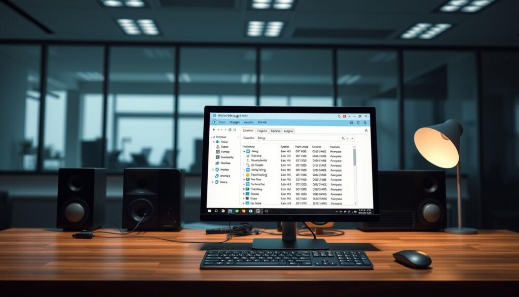 A-clean-well-lit-desktop-with-a-prominent-device-manager-interface-showcasing-its-various-1024x585 Sem som no PC: 7 soluções rápidas para resolver
