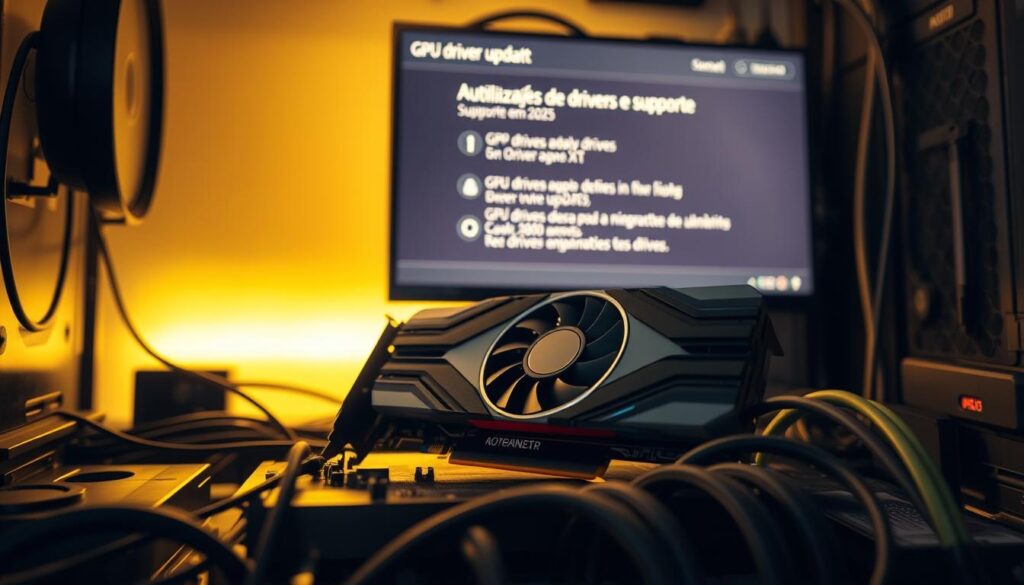 A-computer-desktop-with-a-GPU-sitting-on-top-surrounded-by-various-electronic-components-and-1024x585 Review RX 6500 XT: placa de vídeo boa e barata em 2025?