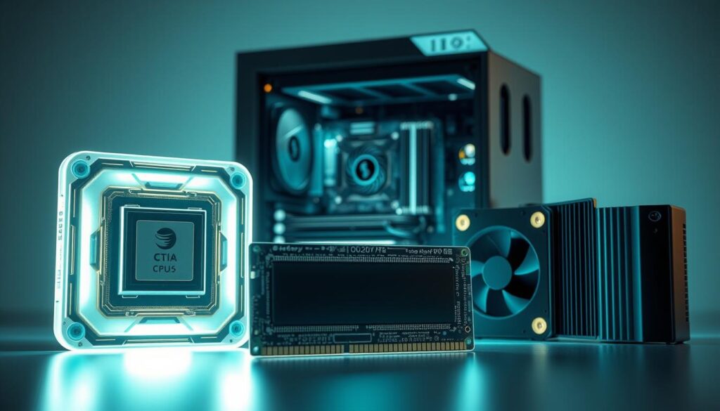 A-detailed-technical-illustration-showcasing-components-susceptible-to-bottlenecks-in-a-gaming-1024x585 O que é gargalo no PC e como evitar no seu setup gamer