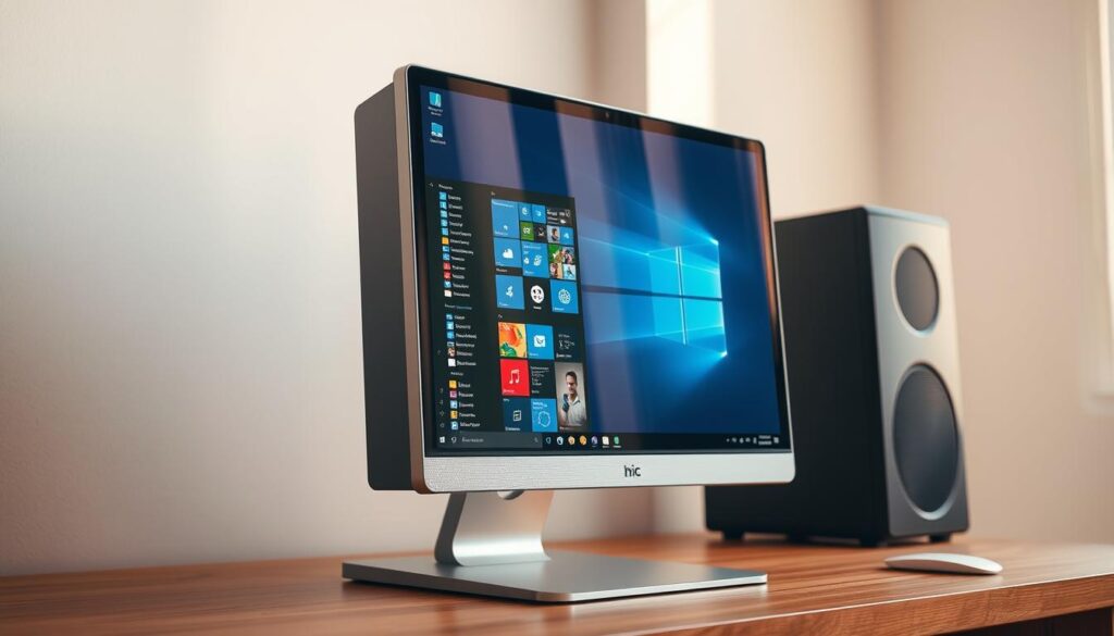 A-sleek-modern-desktop-computer-with-a-clean-minimalist-design-standing-upright-on-a-wooden--1024x585 Como fazer upgrade rápido no PC sem gastar muito
